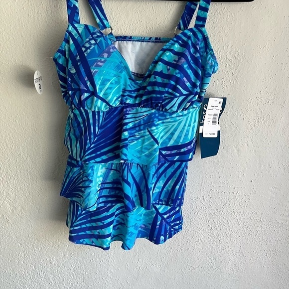 SHAPE Solver Safari Stripe Triple Tier Swim Tankini , Size 8 - Picture 2 of 9